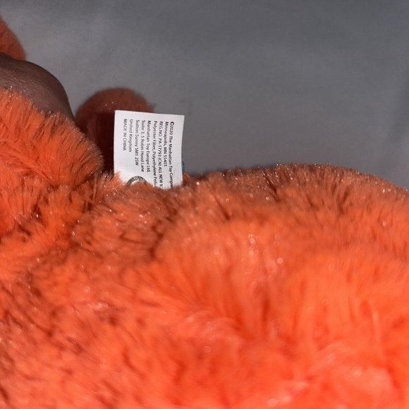 Manhattan Toy Co  Octopus Aqua Blue Coral Orange Tentacles Very Soft Clean Plush - Picture 14 of 15